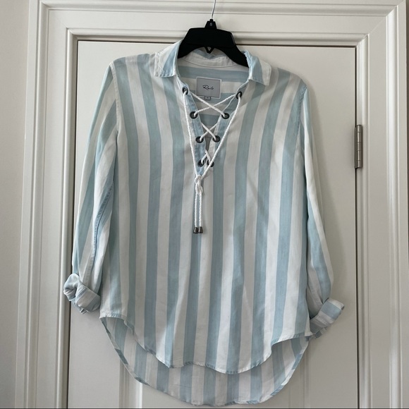 Anthropologie RAILS Uli Lace-Up Top XS - Picture 6 of 12